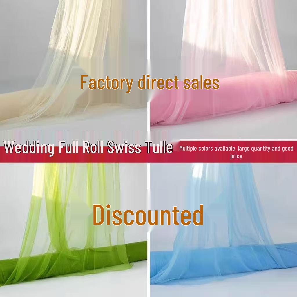 White Gauze Chair Back & Curtain for Weddings, Birthdays, Proposals, Homestays, Beauty Salons & Photos