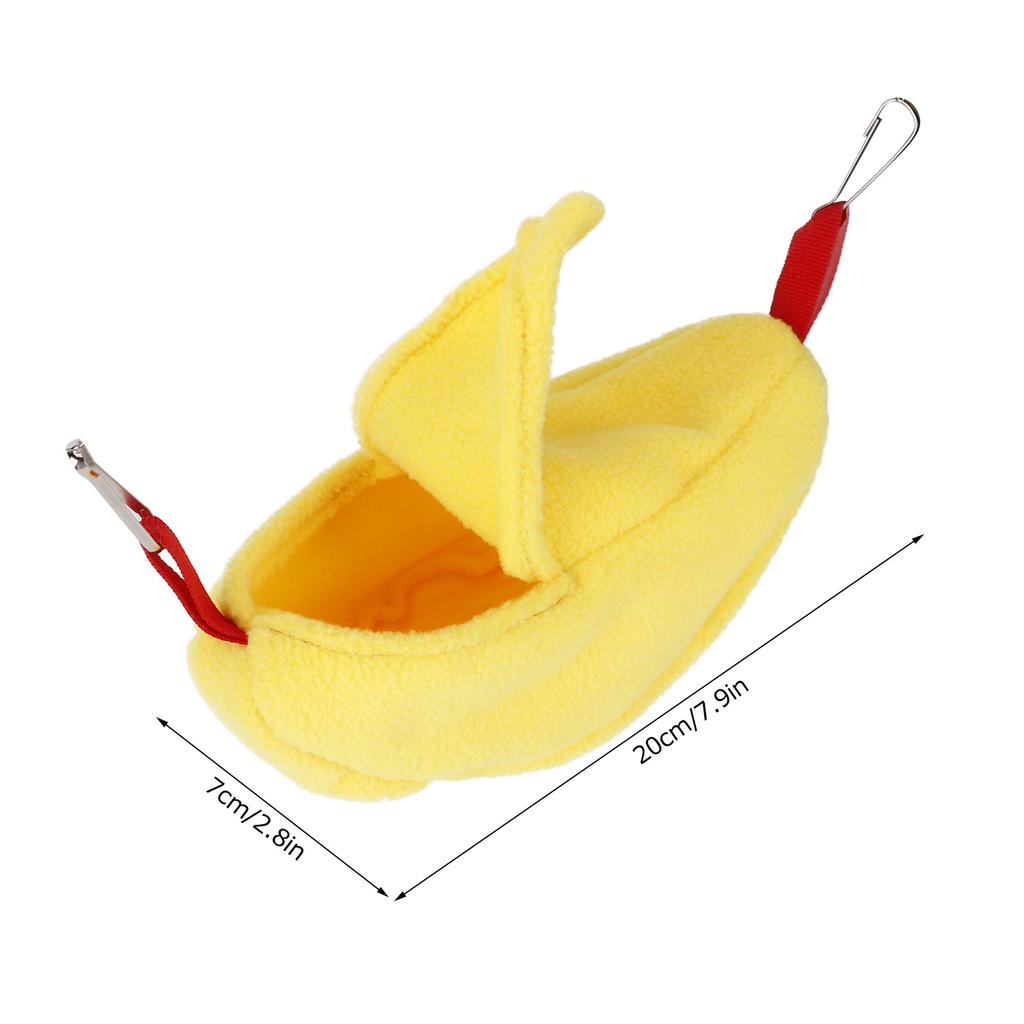 3 Sets Hamster Hammock Nests Banana Shape Hanging Winter Warm House Small Animal Supplies