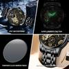 BINBOND Skeleton Reloj Mechanical Wristwatches For Men Luxury Luminous Waterproof Precise Automatic Tourbillon Men's Watch