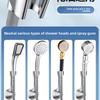 No Drill Shower Head Holder Adjustable Universal Showerhead Bracket with Adhesive Sticker Bathroom Wall Mount Accessory