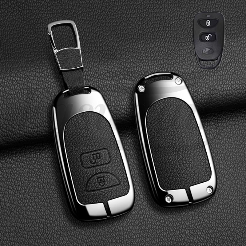 

Car Accessories Key Case Cover Holder For Hyundai Kia Tucson Sonata Santa Fe Carens 2/3Buttons Remote Key Protective