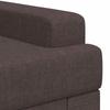 Armchair Dark Brown Fabric