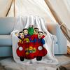 The Wiggles Theme Printed Blanket - Perfect for Couch, Bed, Travel & Outdoor Use | Machine Washable, Cozy & Durable.