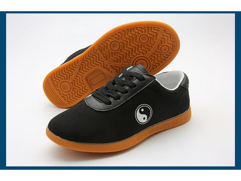 Unisex plátěné boty na Tai Chi s šlachovitou podrážkou pro trénink a soutěže bojových umění, vhodné pro děti i dospělé