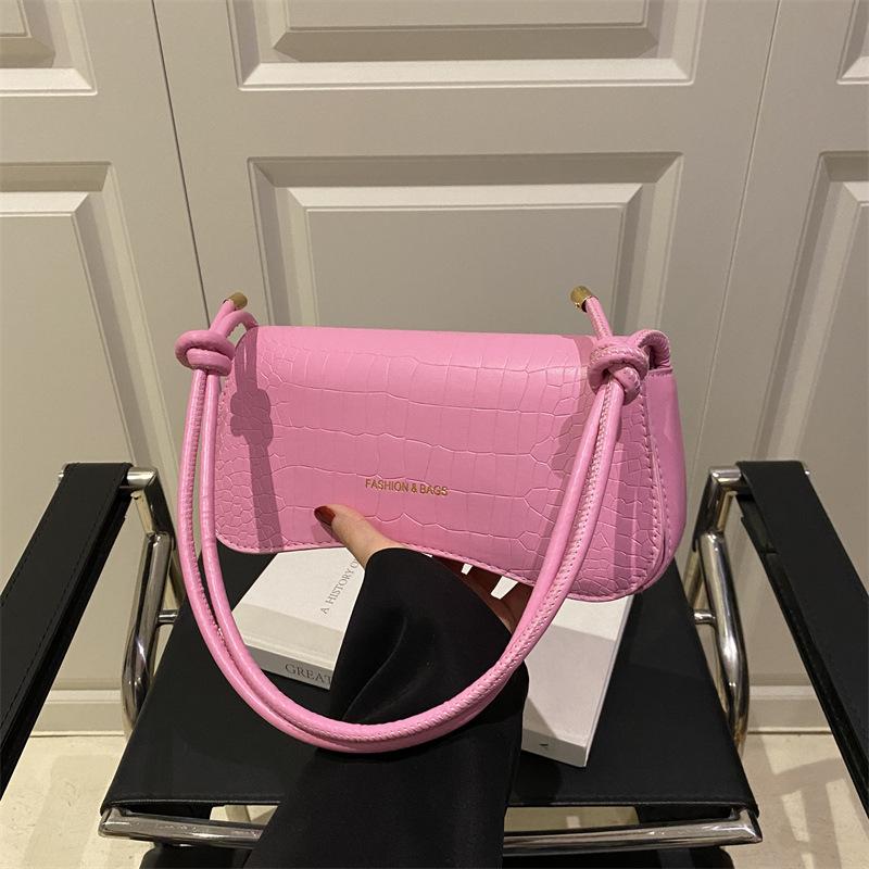 Niche Texture Underarm Bag 2025 Summer Solid Color Personalized Small Square Bag Foreign Style Commuting Shoulder Messenger Bag Handbag