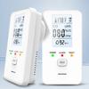 4-in-1 Gas & CO Detector with LCD Display Plug-in Natural Gas Carbon Monoxide Alarm Temperature & Humidity Monitor High Sensitivity Home RV Safety