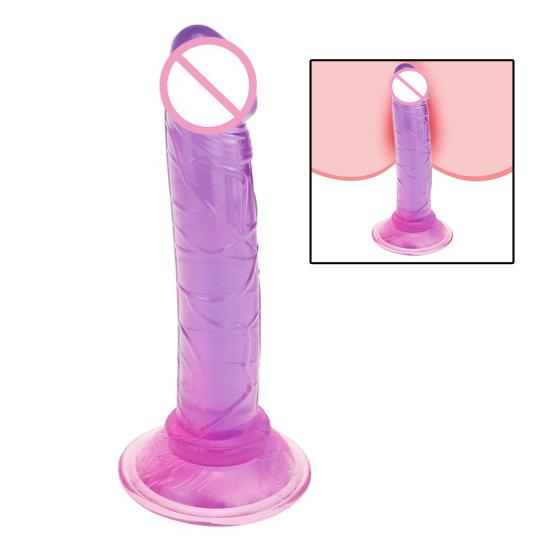 Dildo Anal Masturbator Bendable Smooth TPE Penis Thrusting Pleasure Wand for Lesbian