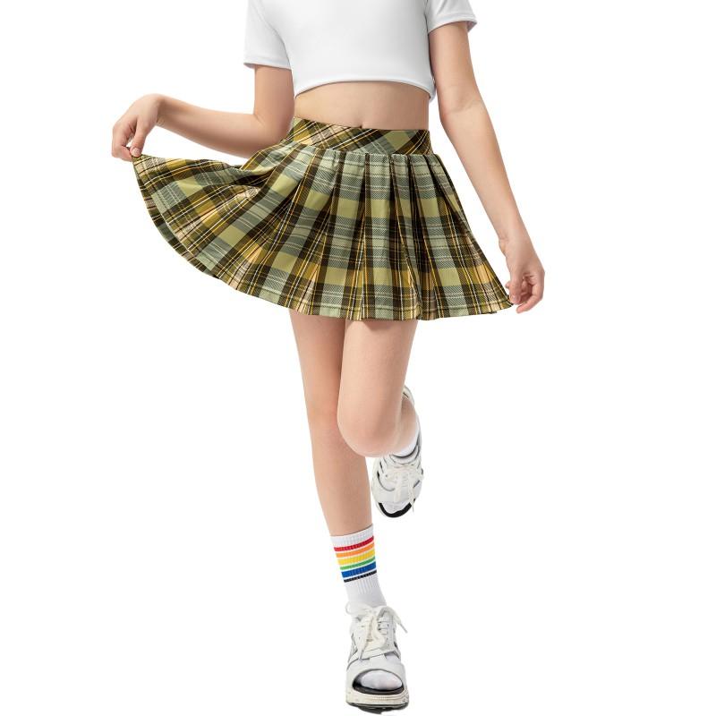 

Детская теннисная спортивная юбка Клетчатые плиссированные юбки 150