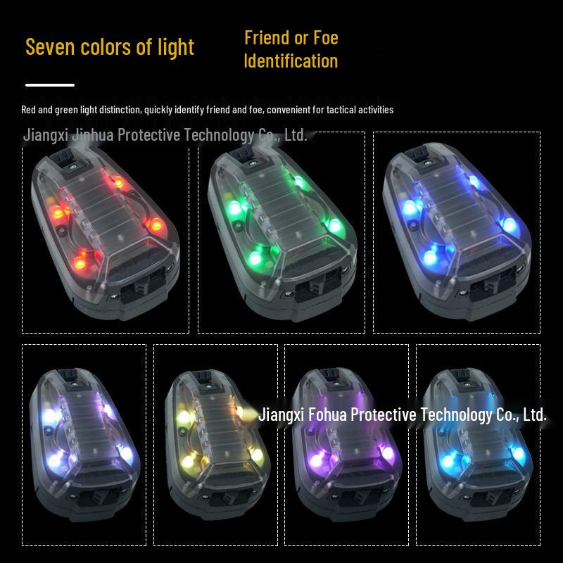 Upgraded Seven-Color Ladybug Tactical Headlamp with Strobe and IR for Teammate Identification
