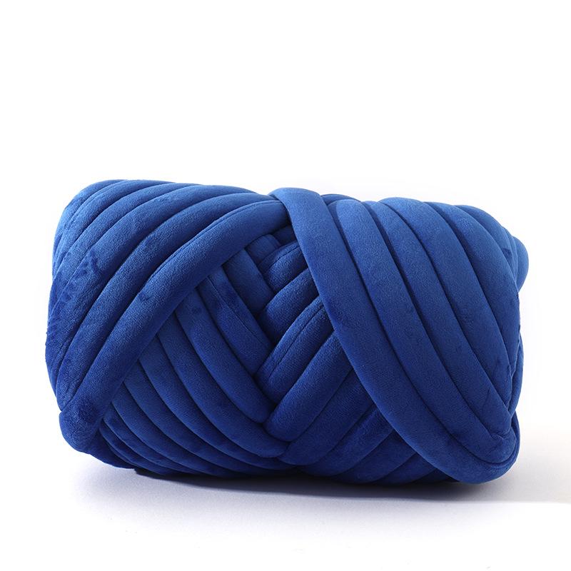 New Velvet Core-Spun Yarn for DIY: 3cm Thick Handmade Blanket, Pillow, Wool Fabric, Strip Yarn, Cat Bed.