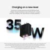 PD35W Dual USB Charger for Samsung S24/S25/Note20 Ultra - US/EU Standard Fast Charging Adapter