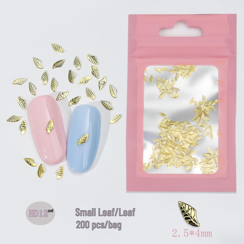 Japanese Style Metal Flower & LOVE Letter Nail Art Decorations