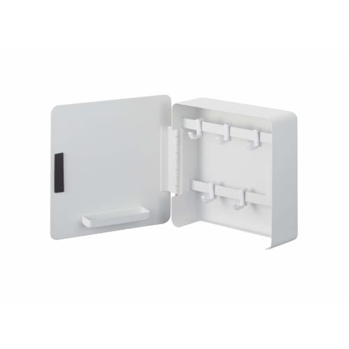 

Магнитный крючок для ключей Yamazaki, 2-ярусный, Белый, Прибл.. Ш15,8 x Г5,5 x В15,8 см, Башенный стиль, для прихожей, ключи, печати и хранение, Номер продукта: 4799