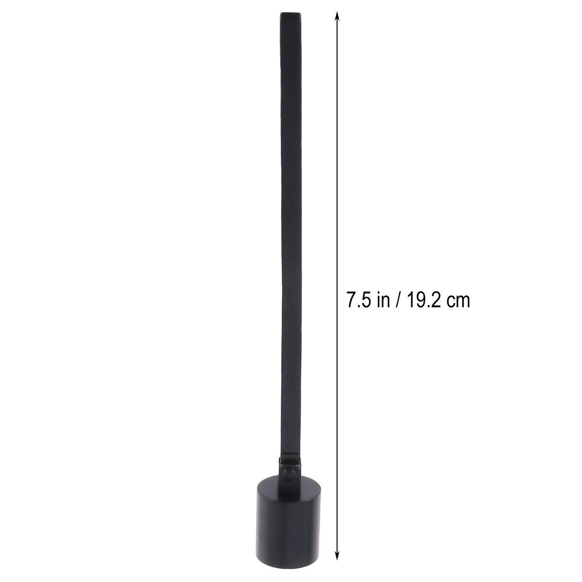 

Stainless Steel Snuffer Wick Dipper for Tea Light Jar Candles Home Wedding Party Use Extends Life No Wax Spill чёрный