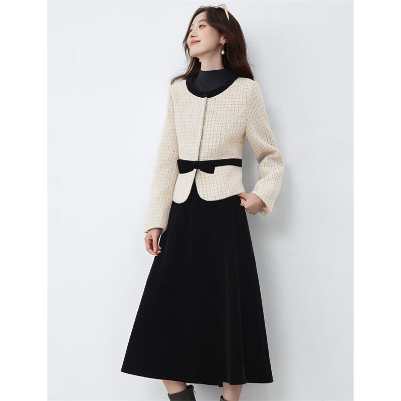 Elegant Winter Two-Piece Skirt Set