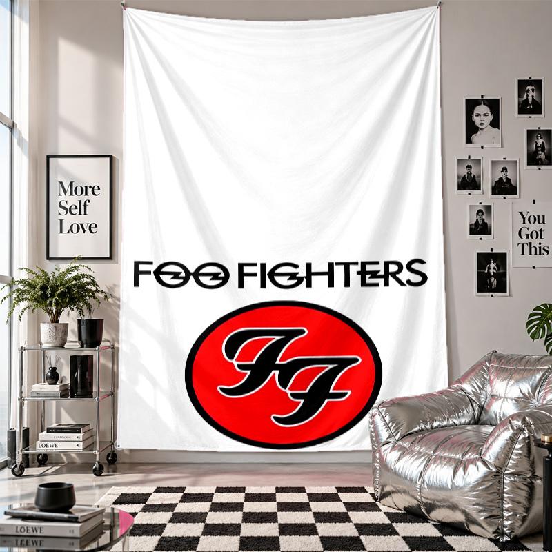 Wall TapestryFoo Fighters Art Hanging Cloth Decorative Background Cover for Room Decoration