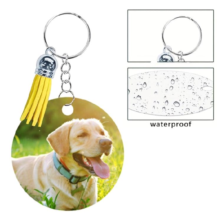 80pcs Keychain Making Kits with Assorted Tassels Double Sided Sublimation Aluminum Key Chain Blanks Accessories