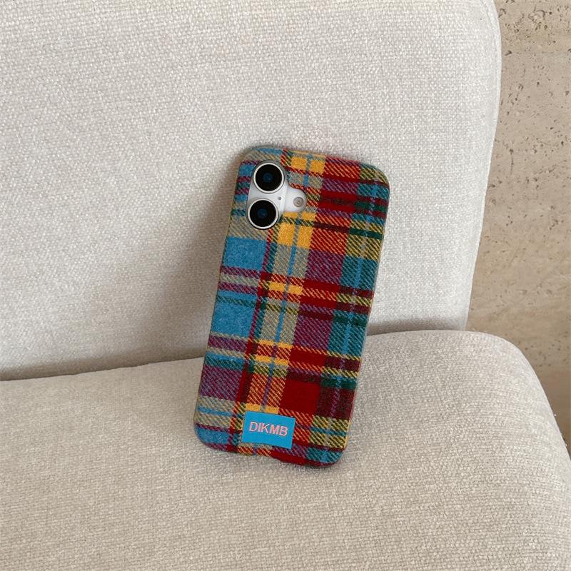 Retro Plaid Phone Case for iPhone 15, iPhone 16, iPhone 17 Pro Max