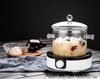 High-Temperature Resistant Glass Pot with Lid, Double-Ear Design for Ramen and Open Flame, Stainless Steel, Large Capacity