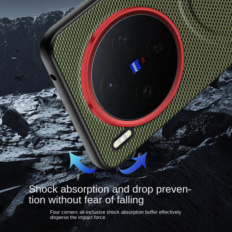 Magnetischer Ring mit rotem Kreisobjektiv Erhöht zum Schutz der Hülle Für VIVO X300 Pro x300 X200 Ultra X200s X200 Pro IQOO 15 Hülle