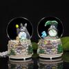 Cat Cartoon Cute Crystal Ball Light Up Music Box Desktop Nightlight Battery Aaa