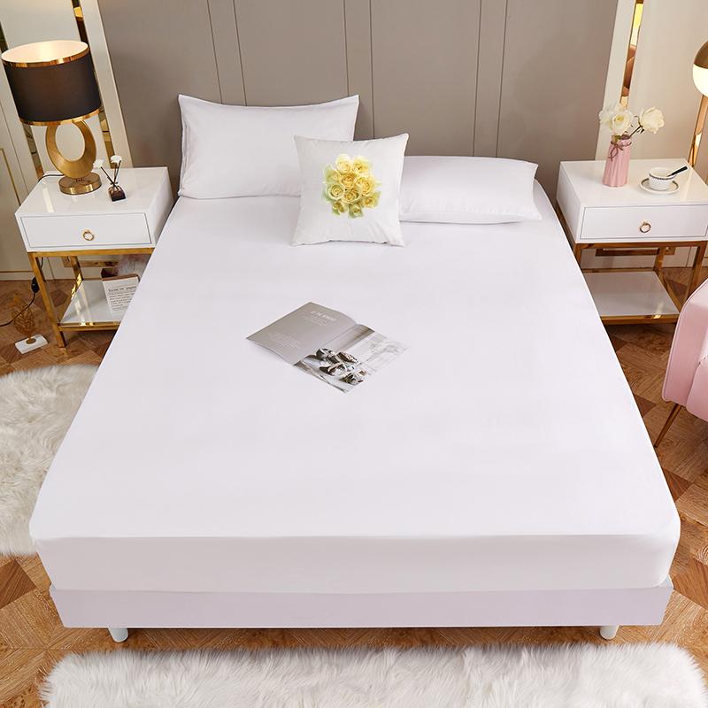 

Простирадло на резинці з гумками, чохол для ліжка, нековзний, регульований, для одного двоспального ліжка розміру king-size , розмір queen-size , 140/160/200 см 150cmx200cm-30 білий