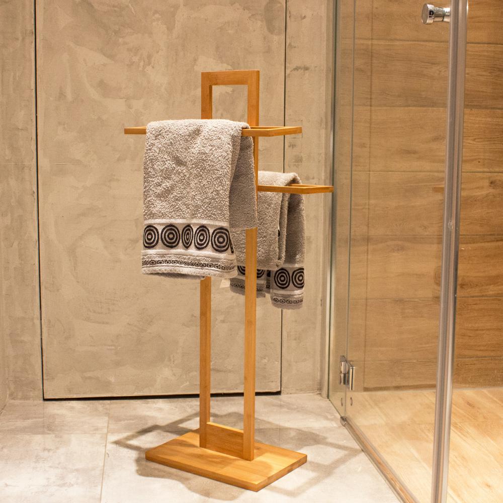 Bamboo Towel Rack 85 Cm