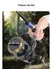 Full Metal Long Cast TV Spinning Reel with Slanted Shallow Spool for Lure and Sea Rod Fishing