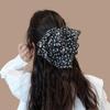 Polka Dot Bow Claw Clip: Elegant Women's Hair Accessory