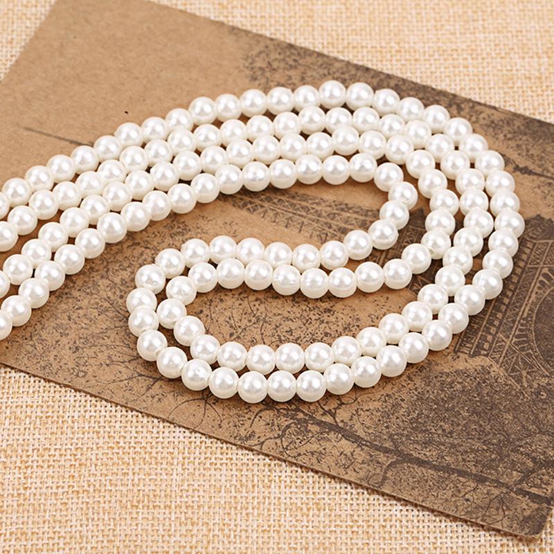 Colier lung cu pandantiv elegant cu lanț cu ciucure de perle, șarmuri, bijuterii pentru pulover, cadou