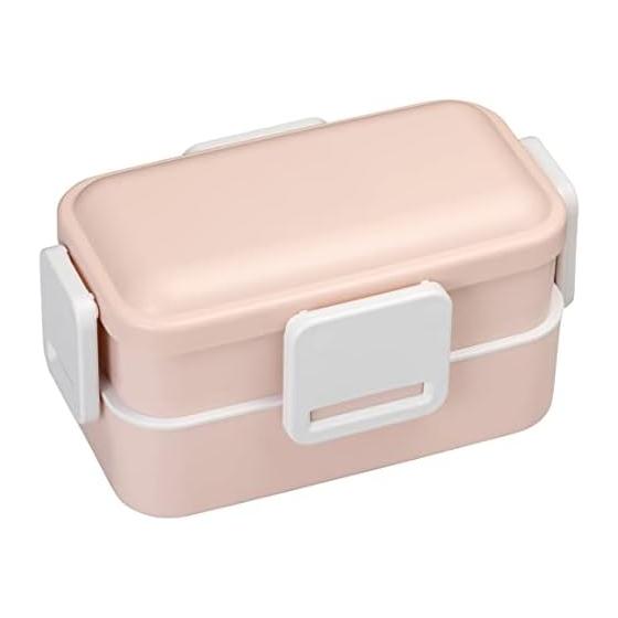Skater Lunch Box, 2 Tiers, 600ml, Women s, Made in Japan, Dome-shaped Lid for Fluffy Serving, Lunch Box, Dishwasher Safe, Microwave Safe, Dull Pink