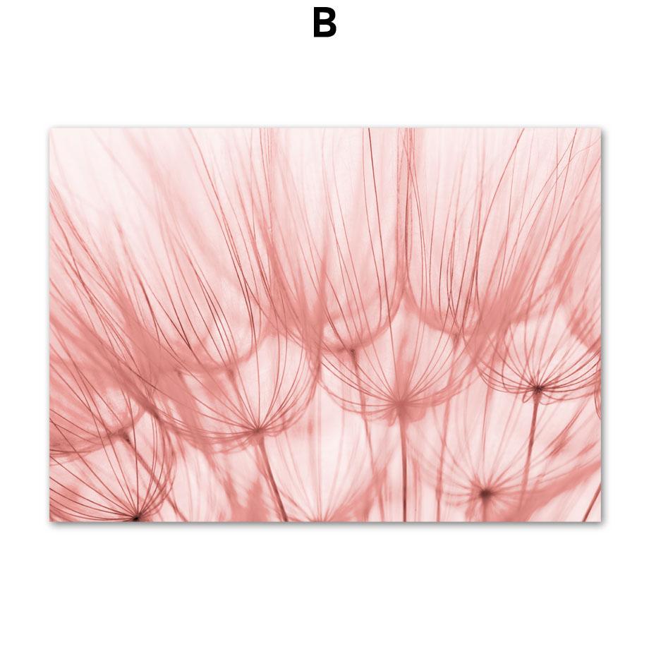 Oblak Tulipán Větrný mlýn Květ Jezero Pampeliška Rákos Pták Nástěnná Umělecká reprodukce Obraz na plátně Severský plakát Dekor Obrazy do obývacího pokoje