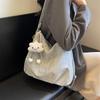 Urban Minimalist Pu Tote Bag With Zipper Pockets For Daily Use
