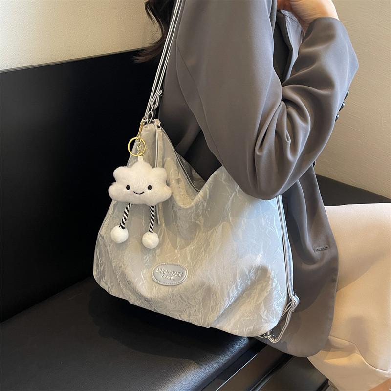 Urban Minimalist Pu Tote Bag With Zipper Pockets For Daily Use