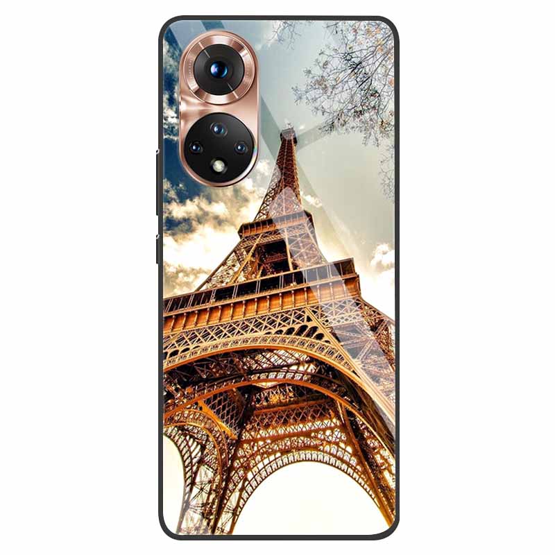 Luxury Case for Huawei Honor 50 Cover Tempered Glass Cover for Huawei Honor 50 Phone Case Honor50 6.57" Coque Bag Fashion Bumper