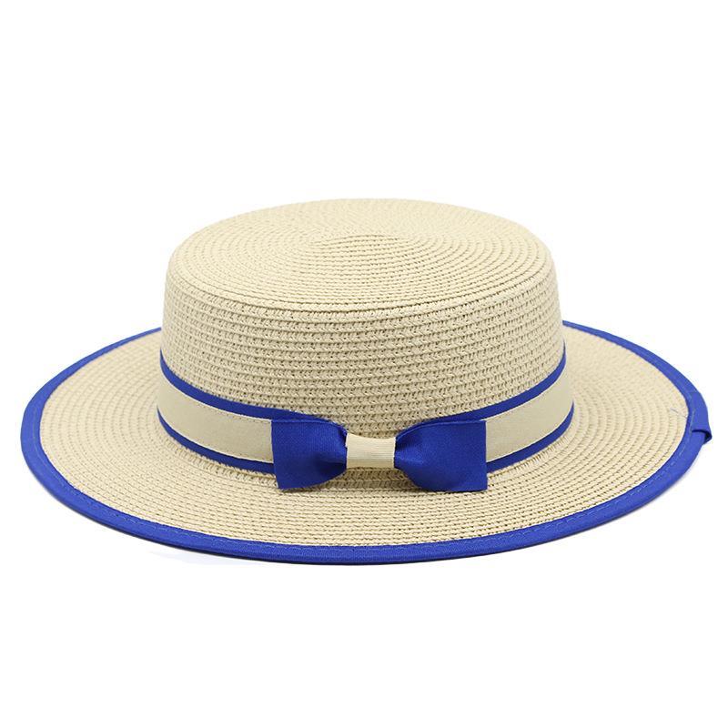 New Fashion Straw Hat Summer Women's Bow Sunscreen Sun Hat Foldable Big Eaves Beach Hat