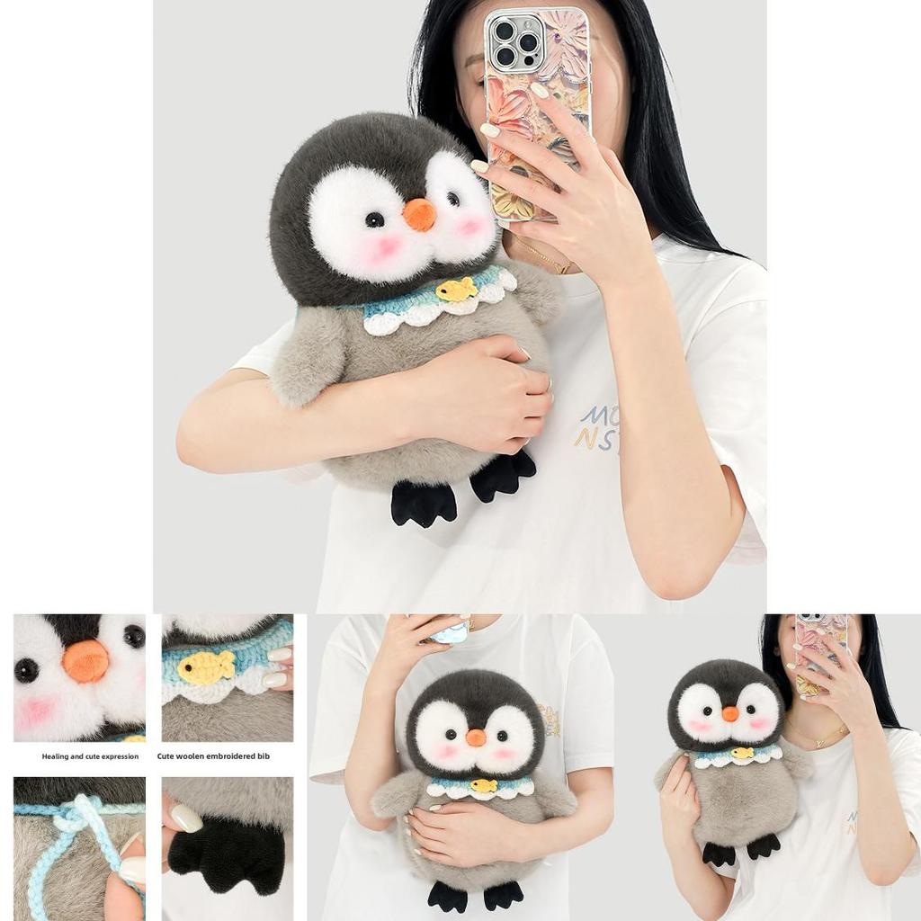 Penguin Plush Toy With Pp Cotton Filling For Bedroom Decor And Gift Giving