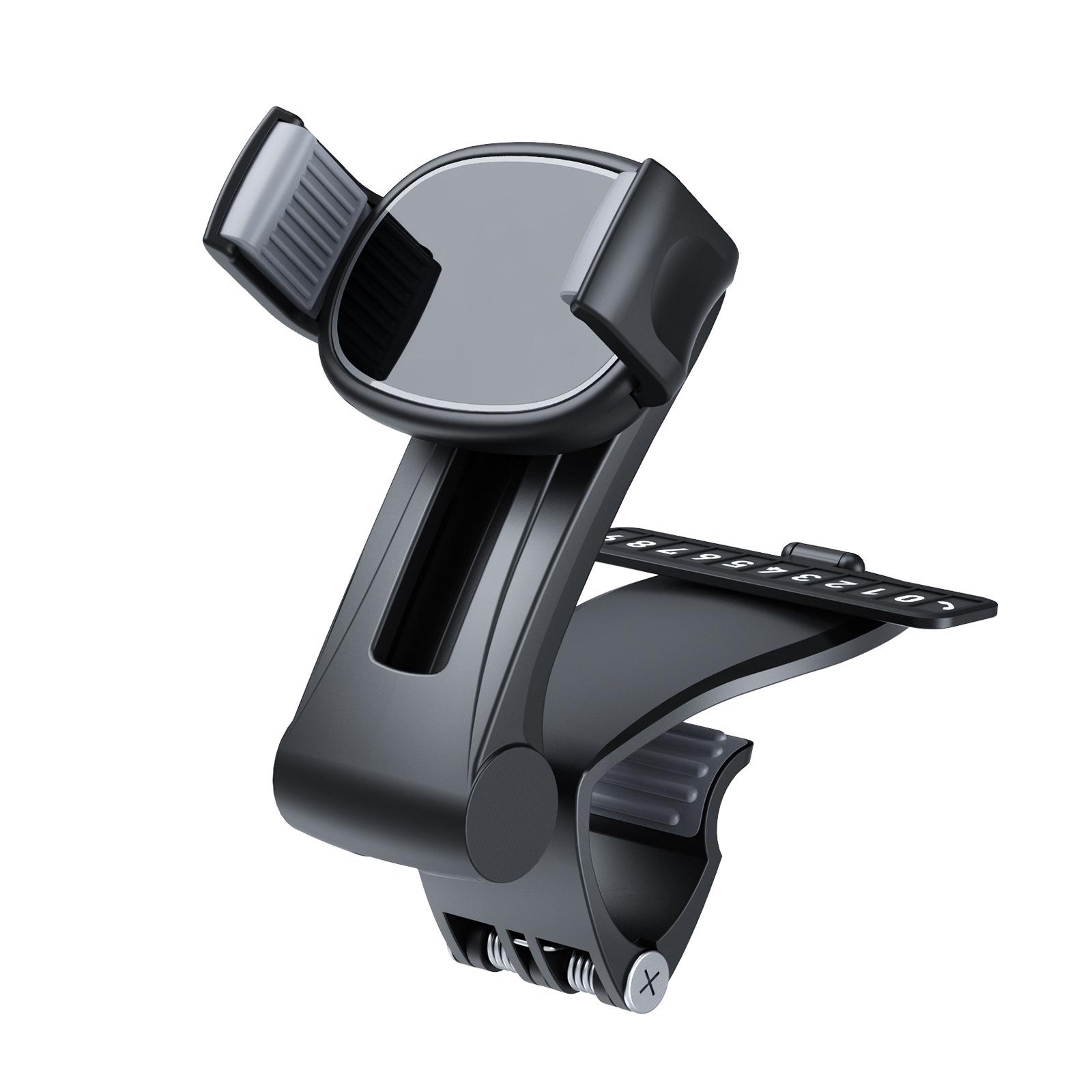 

Cross-border Sliding Rail Car Phone Holder with Dashboard Mount and Rotating Navigation for Parking. чорний