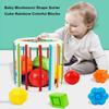 Blocks 5 Styles Baby Montessori Shape Sorter Cube Plastic Sorting Game Rainbow Colorful Early Education
