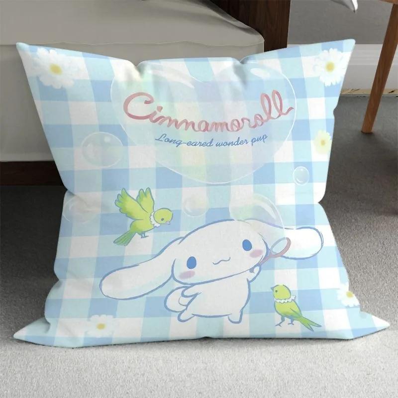 Sanrio Cute Girly Pillowcase HelloKitty Cinnamon Dog Pillowcase Kawaii Room Decoration Home Living Room Sofa Cushion Cover