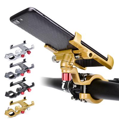 Starke Aluminiumlegierung Fahrradtelefonhalterung Fahrrad Motorrad Telefonhalter 360 Grad