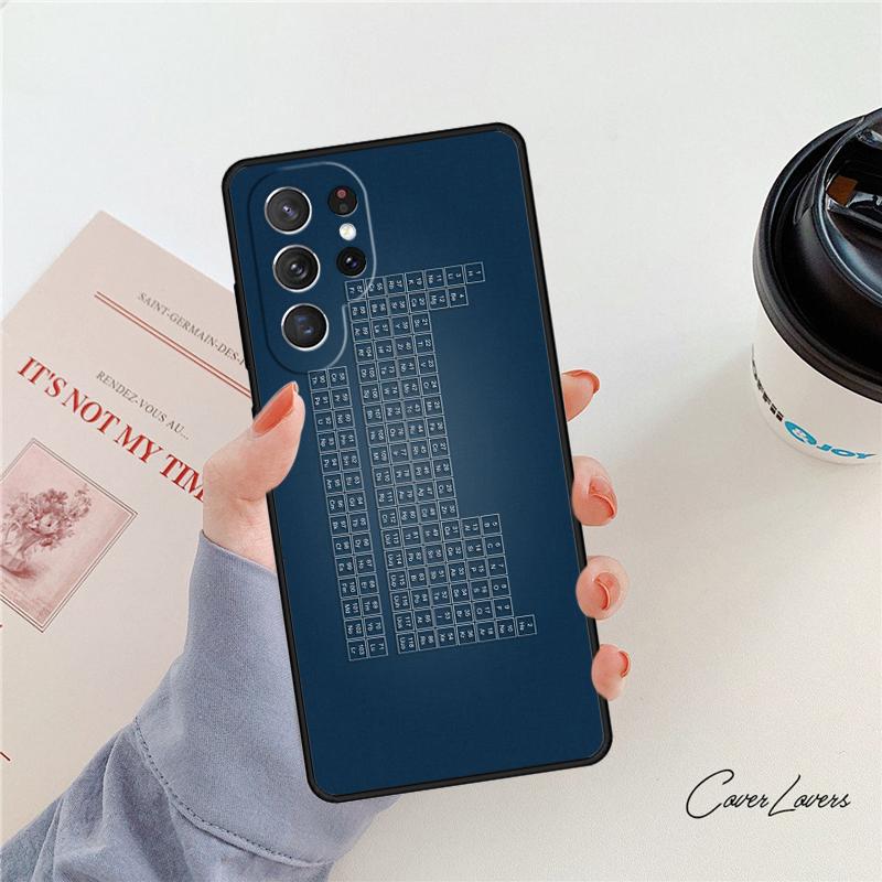 Chemie Periodická tabulka prvků pouzdro na telefon Pro Samsung Galaxy S24 S25 S23 S22 Ultra Note 10 20 Plus S20 S21 FE Kryt