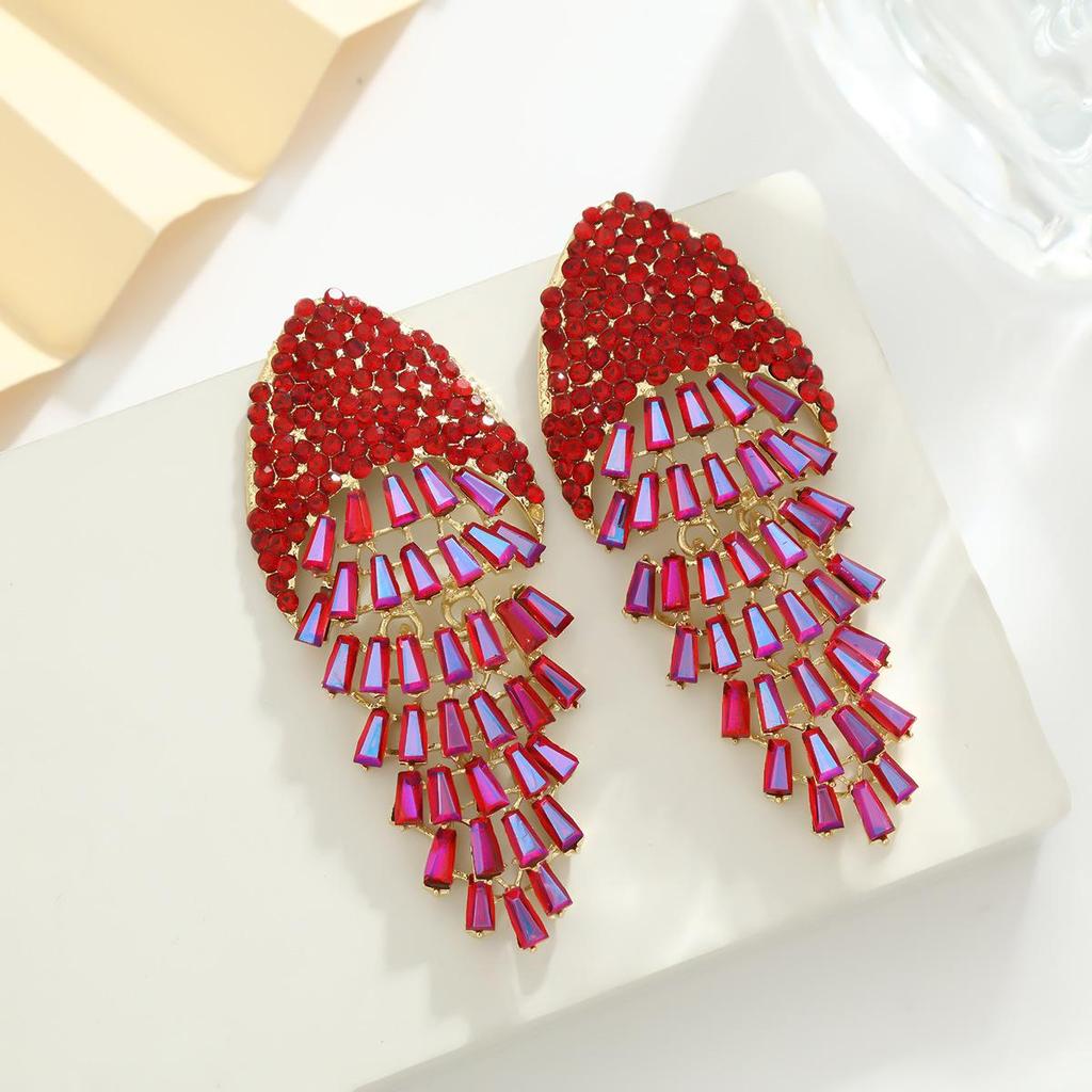 Exaggerated French Insouciant Style Earrings: High-End Fashion for Masquerade Parties