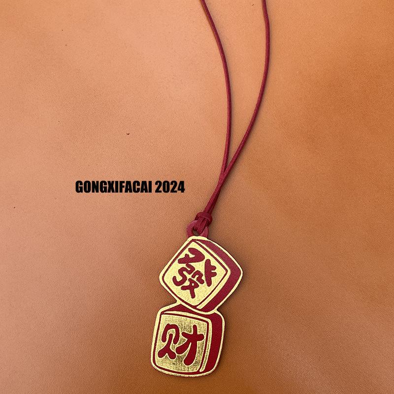 

Diy Tags Attract Wealth Fortune Bag Accessories Car Chinese Style Festive Prosperous Personalized Women s Hanging