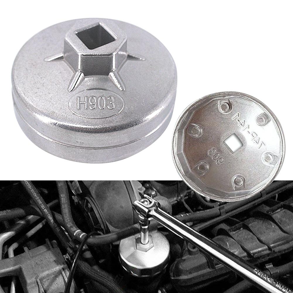 Premium Aluminum Alloy Cap Oil Filter Wrench Car Hand Tool Housing Tool Remover for BTW Chery Golf Mercedes Benz