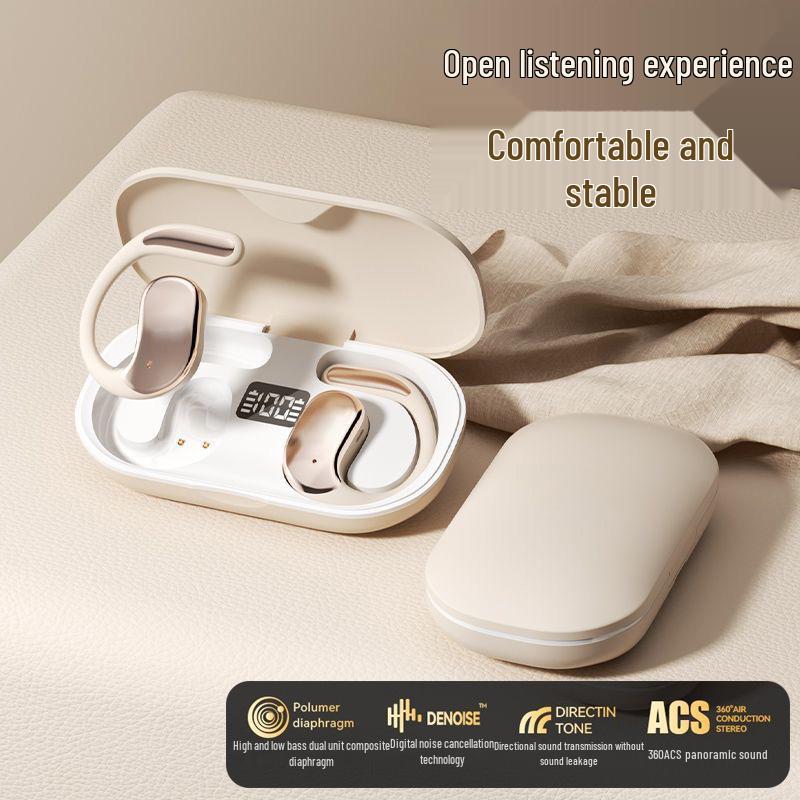 

G25 Bone Conduction Sport Bluetooth Earphones, Non-In-Ear, Ear-Hook, Long Battery, Noise-Cancelling Calls