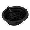 Silicone Ice Bath Bowl with Built In Ice Grid Ventilation Tube Foldable Face Ice Silicone Bowl for Skincare Black