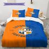 Luton Town FC Pattern Bedding Set Quilt Cover Pillowcase Home Decor Gift (1 * Duvet Cover + 2 * Pillowcase, Without Core)