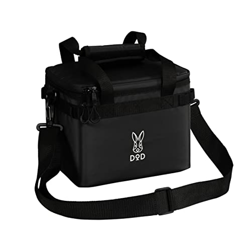 

DOD Soft Kurara (4) 4L 6-Can Size Soft Cooler Bag with Extra Thick Insulation, Compact, Lightweight, and Easy to Handle, CL1-918-BK, Black