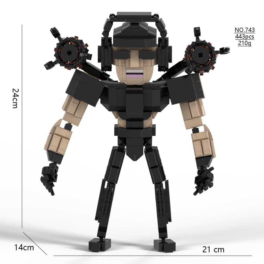 MOC Skibidi Toilet Bouwstenen Set Titan Speakerman Cameraman Tvman Bakstenen DIY Model Speelgoed Voor Kind Nieuwjaar Verjaardag Cadeaus